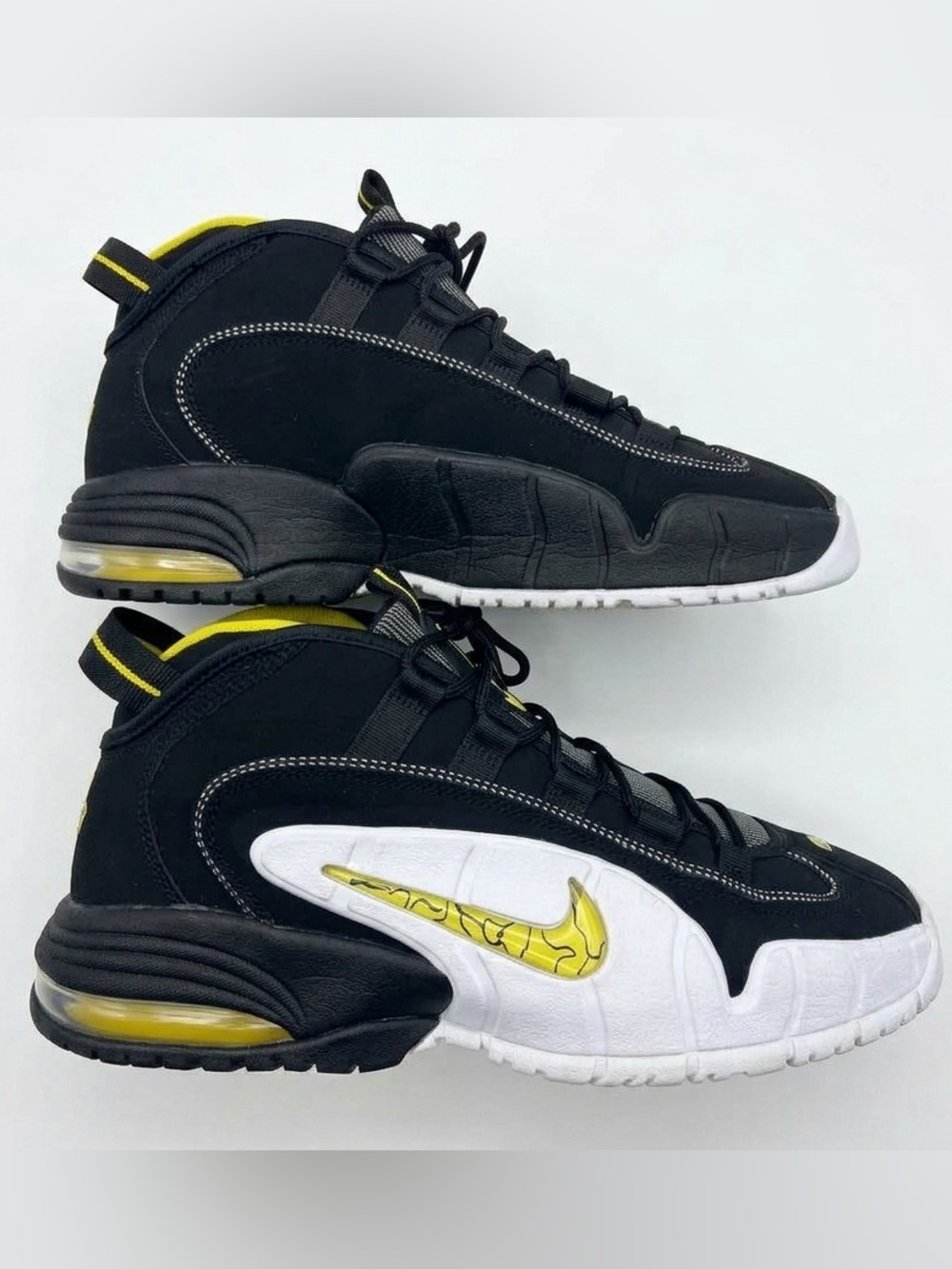 Nike Air Max Penny 1 Lester Middle School Black Gold White FN6884-100 Size 12